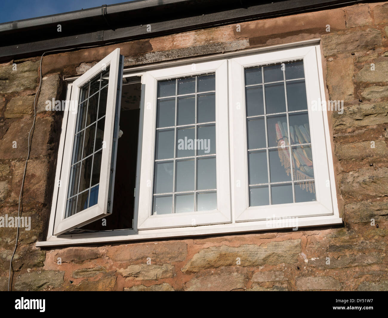 english house windows Stock Photo Alamy