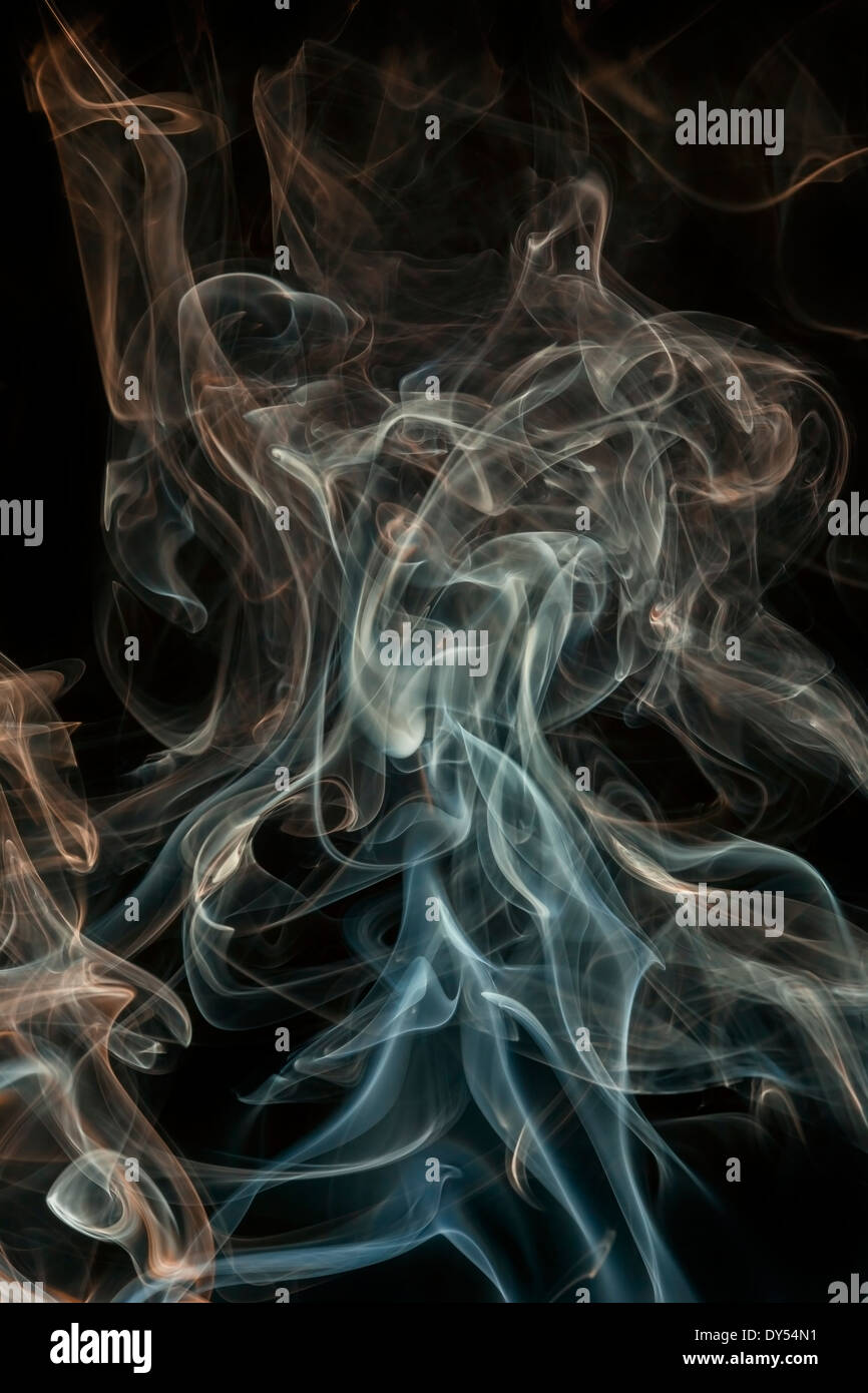 color abstract smoke isolated black background Stock Photo - Alamy