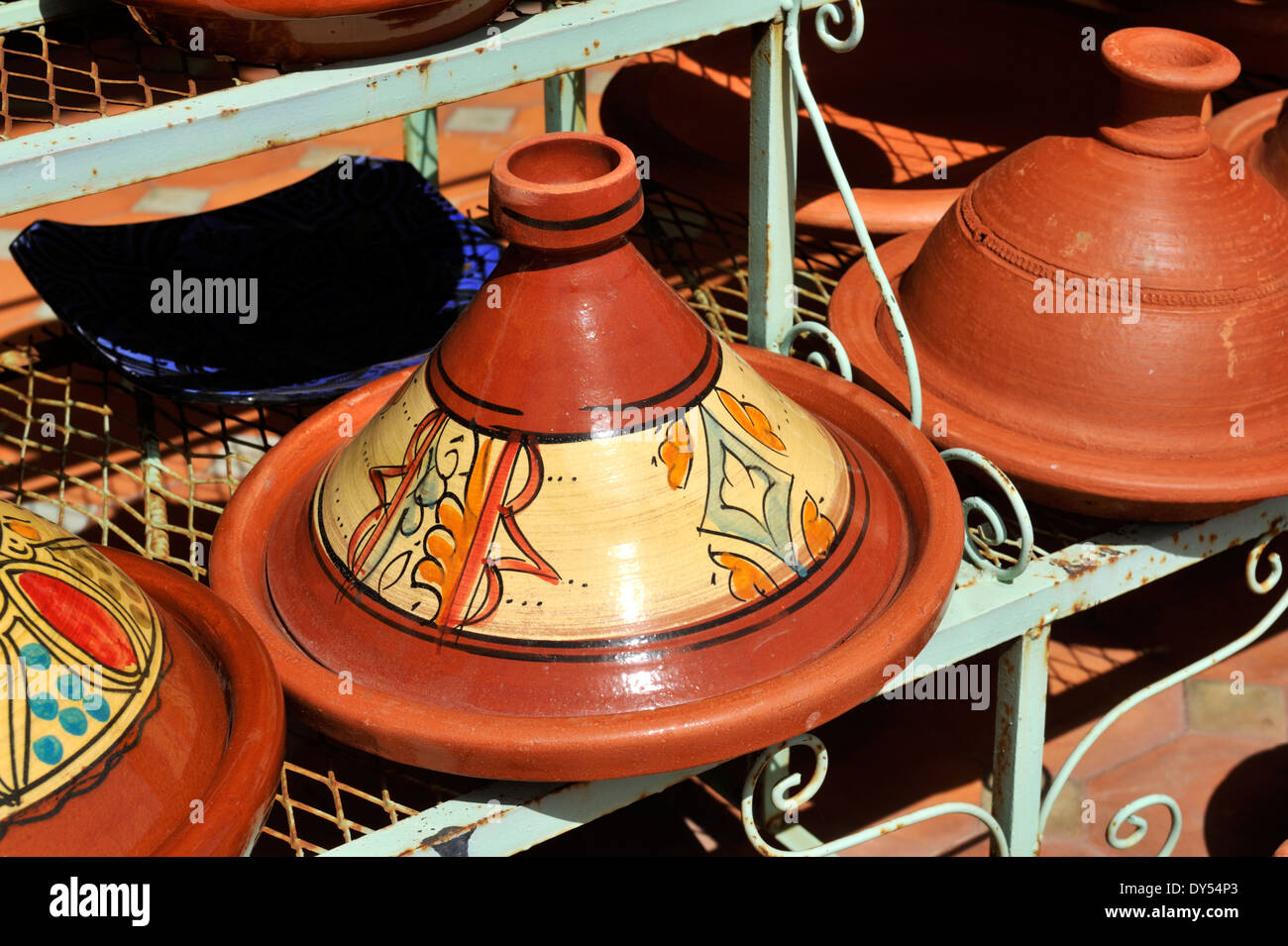 Moroccan Glazed Pottery Small Tagine Handmade Clay Tajine For Stylish