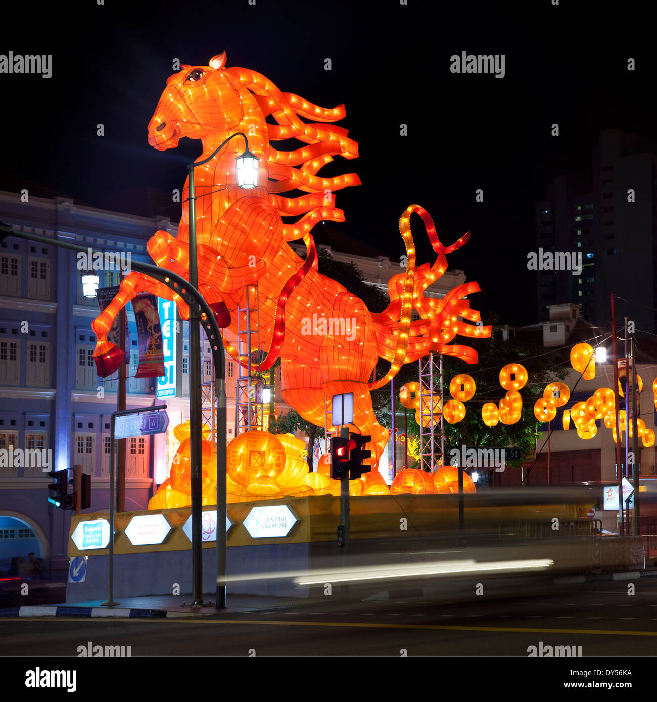 chinese new year celebration in Singapore Stock Photo Alamy