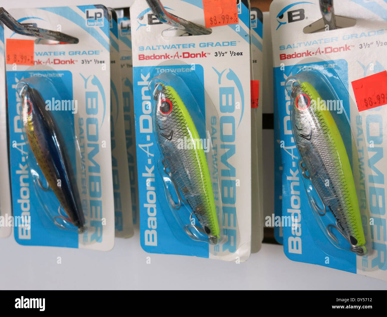 Fishing Lure Packages, Big Al's Bait & Tackle Shop, Flagler Beach, FL Stock  Photo - Alamy