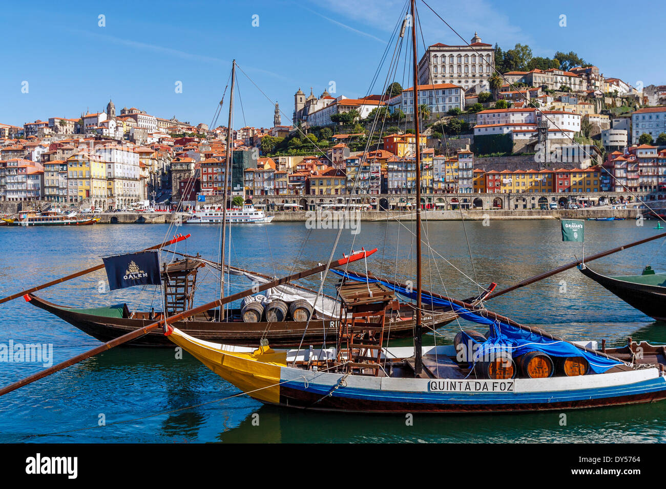Port Wine Boats, Douro River, Porto, Portugal Stock Photo Alamy