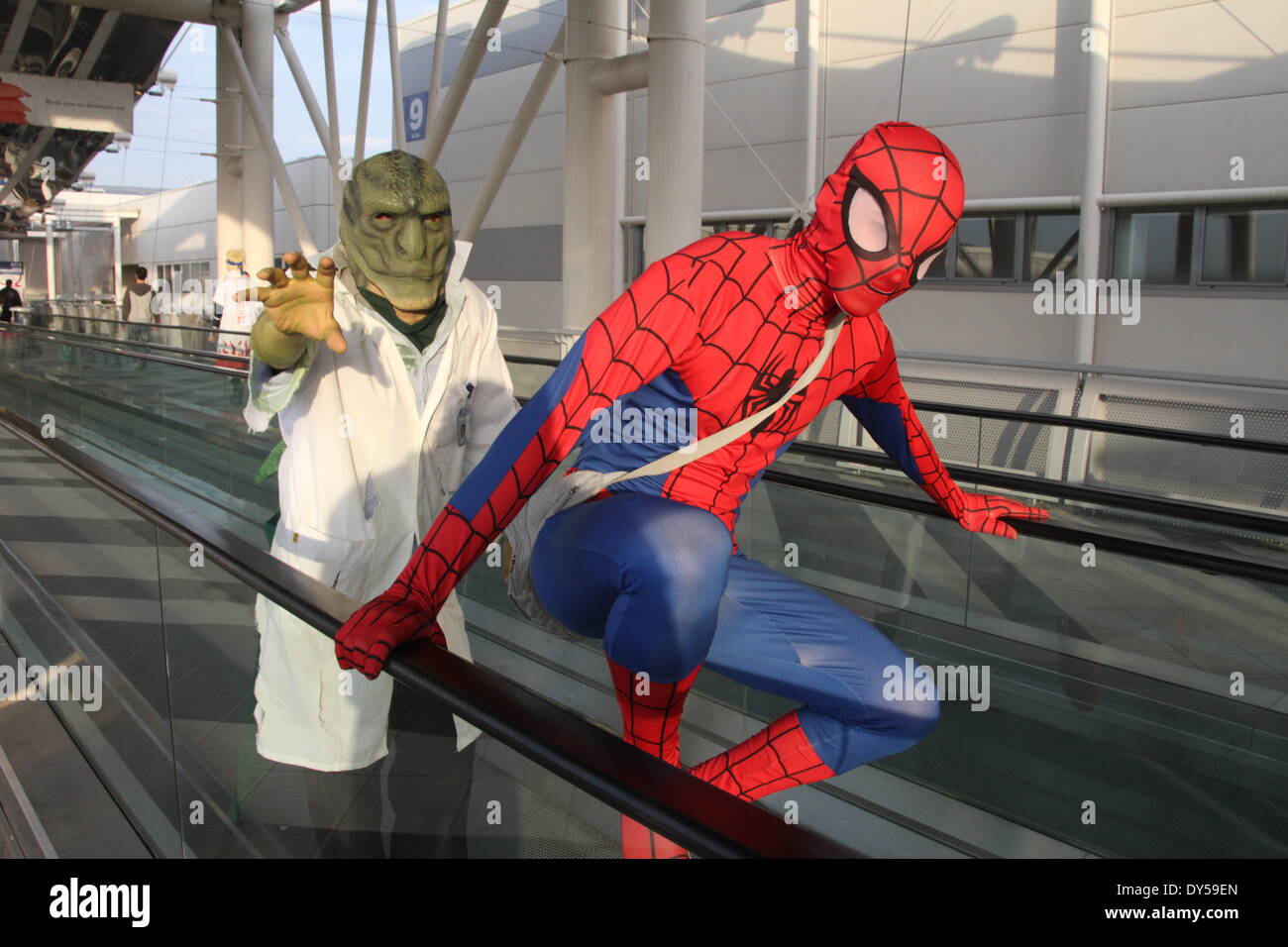 Cos Rom Rome, Italy. 6th April 2014. People dressed as Cosplay characters at ...