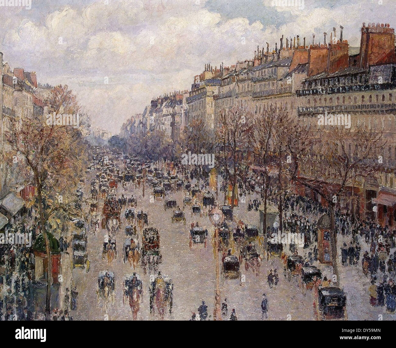 Camille Pissarro Boulevard Montmartre in Paris Stock Photo