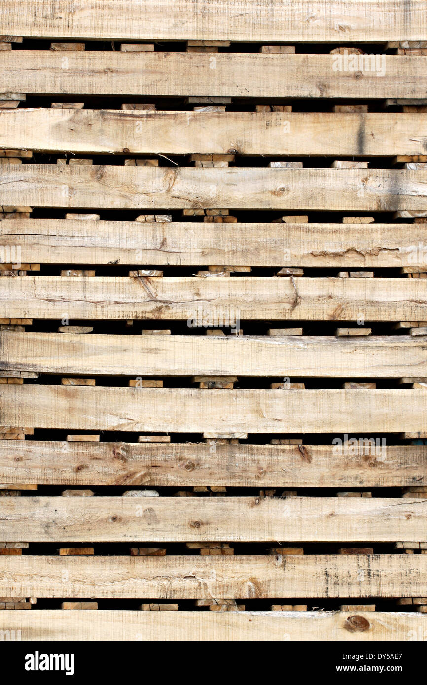 Wooden texture of pallets for background. Stock Photo