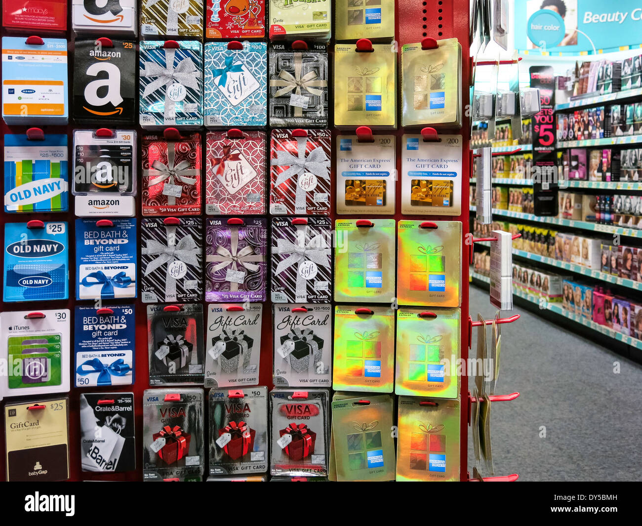Prepaid Card Center Display CVS Drugstore USA Stock Photo 68345777 