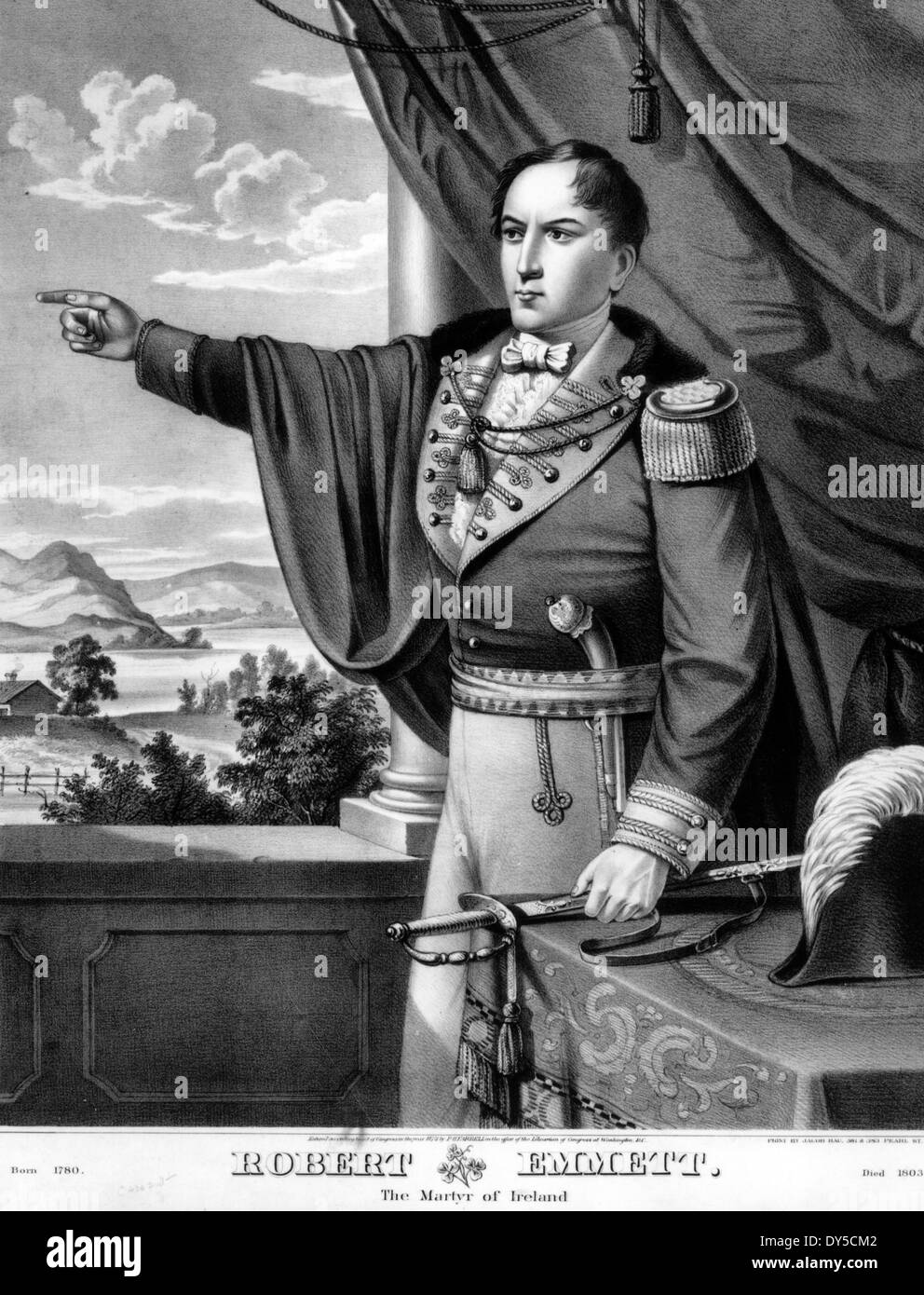 ROBERT EMMETT (1778-1803) Irish nationalist Stock Photo