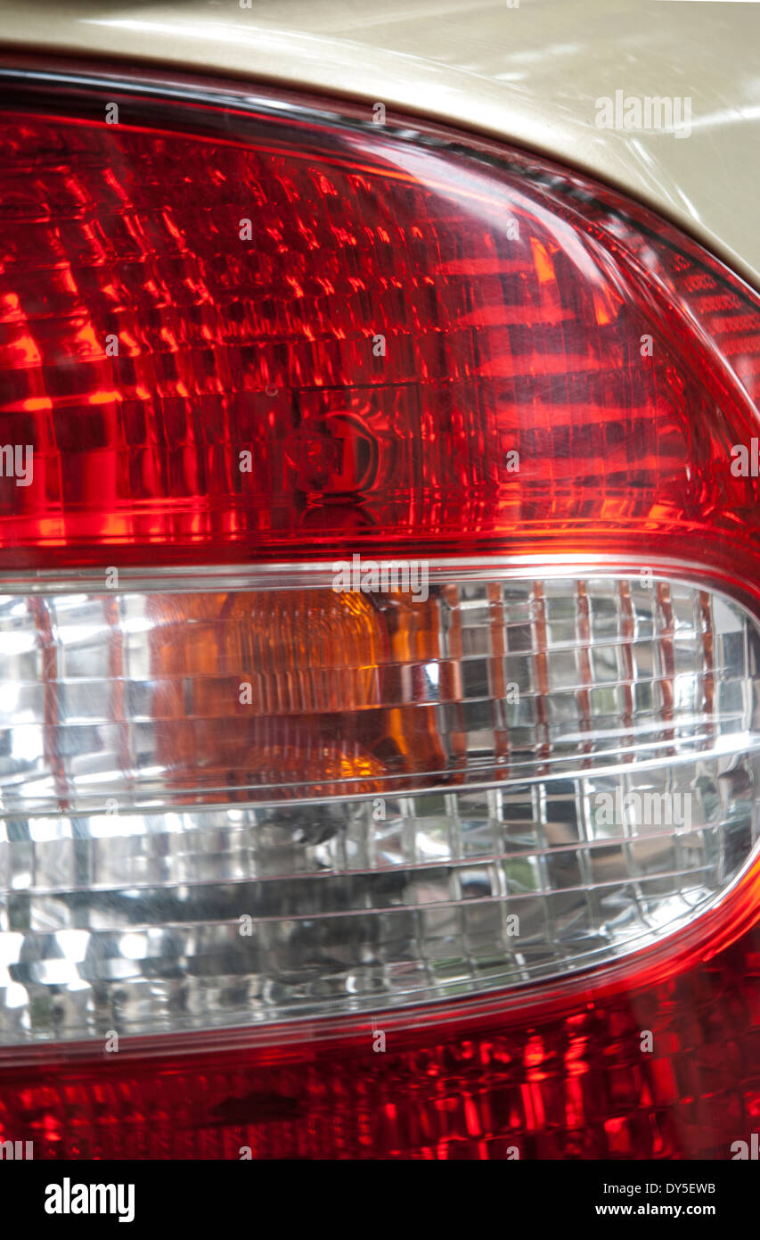 Close up car brake lights Stock Photo Alamy