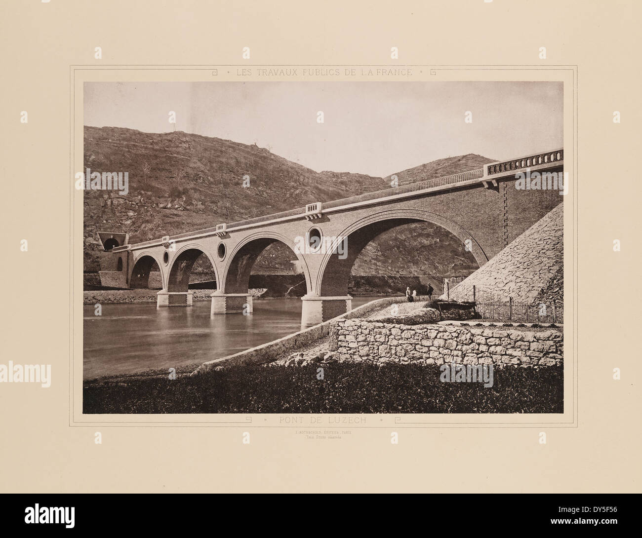 Pont de Luzech Stock Photo