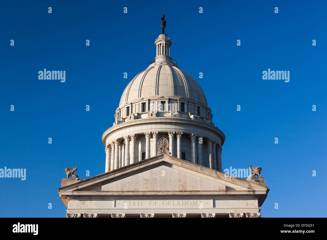 USA, Oklahoma, Oklahoma City, Oklahoma State Capitol Building Stock Photo