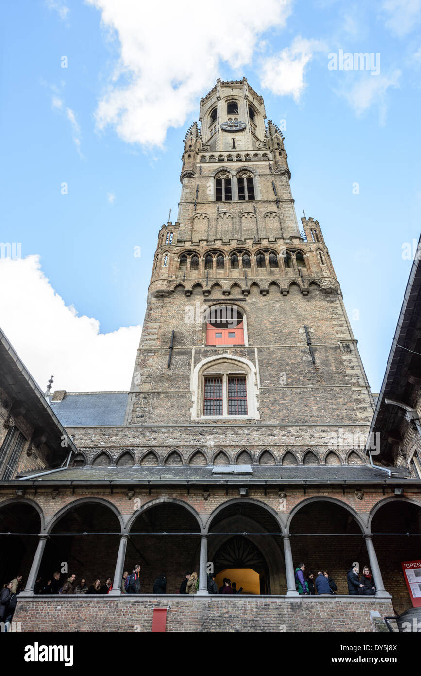 Belfry Rear Facade Courtyard View Bruges Belgium // BRUGES, Belgium ...