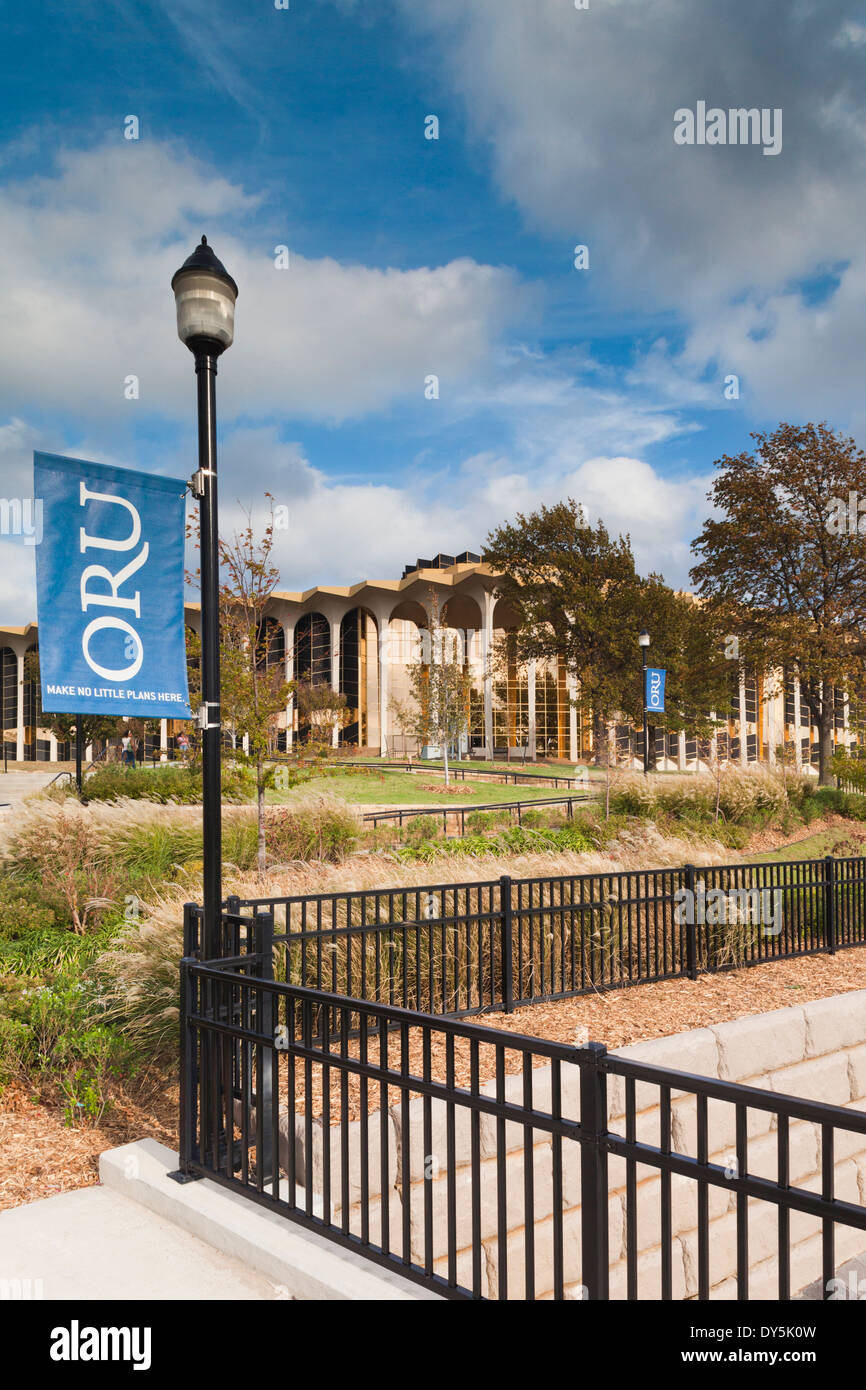 Usa Oklahoma Tulsa Oral Roberts University Campus View Stock Photo Alamy
