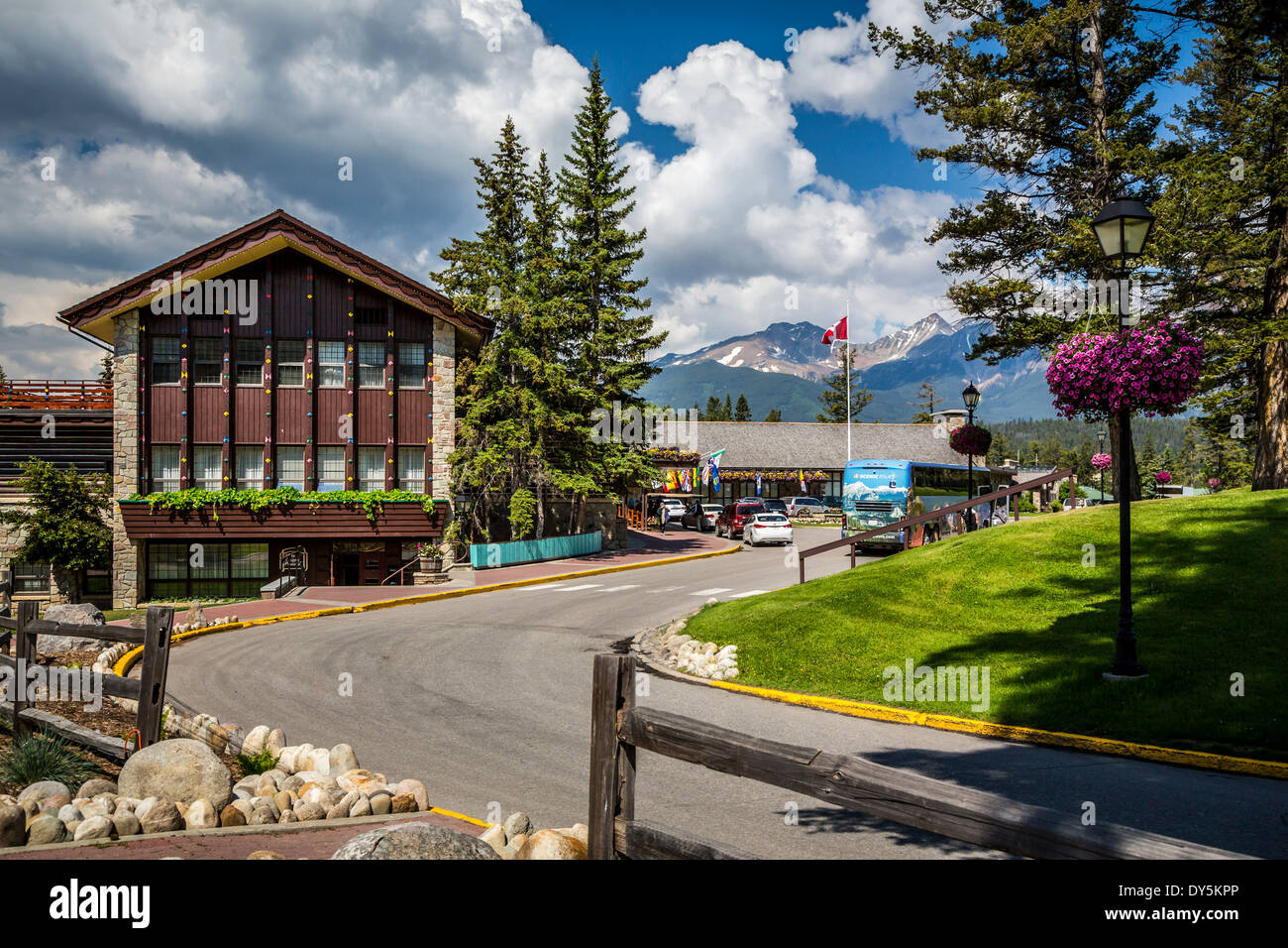 Fairmont Jasper Park Lodge in Jasper National Park, Alberta, Canada Stock Photo Alamy