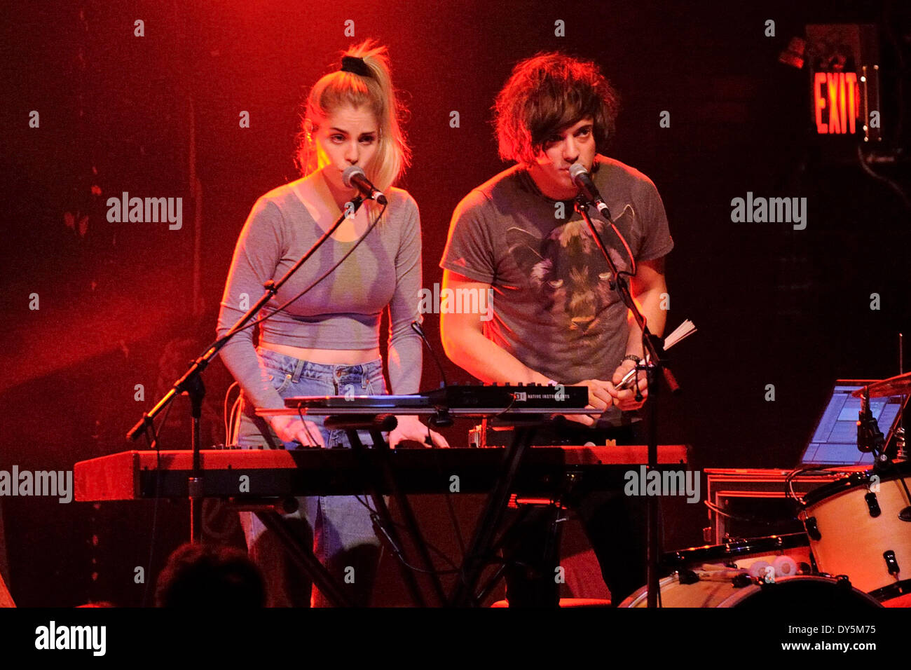 Toronto, Canada. 7th Apr 2014. British trio band LONDON GRAMMAR with ...