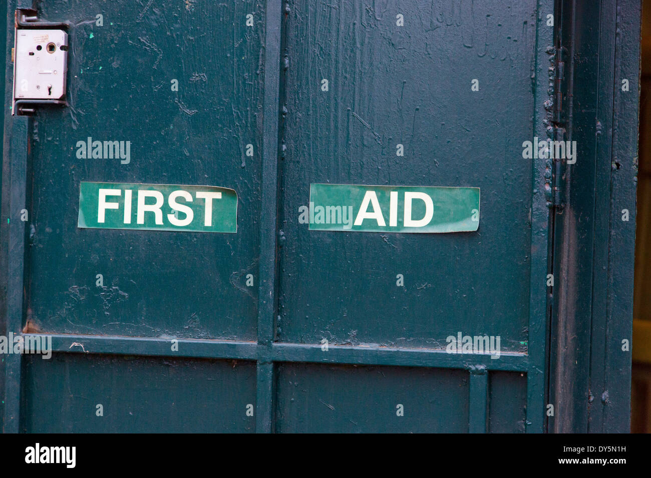 first aid sign Stock Photo - Alamy