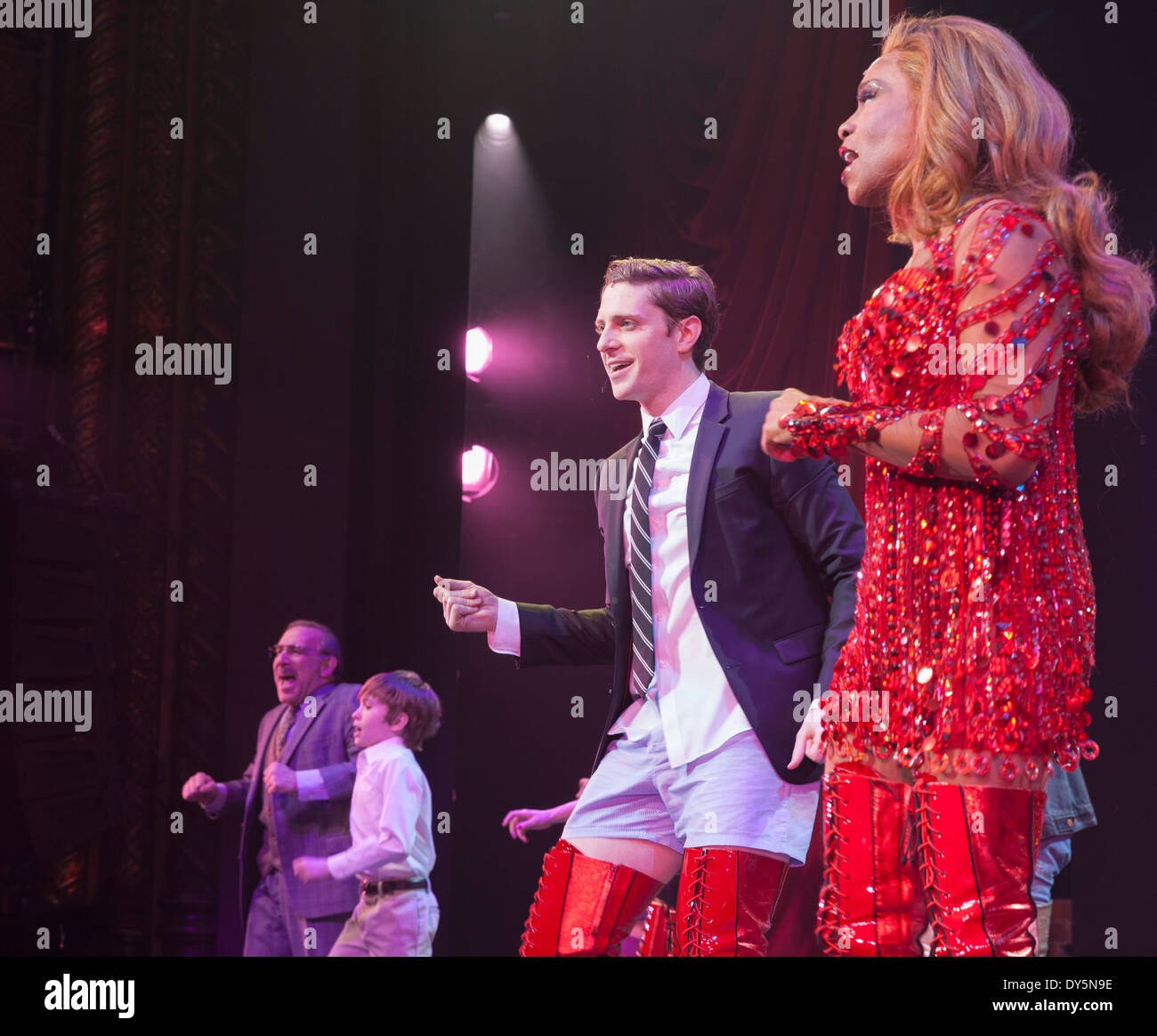 Billy Porter Andy Kelso And Cast Perform On Stage During Curtain