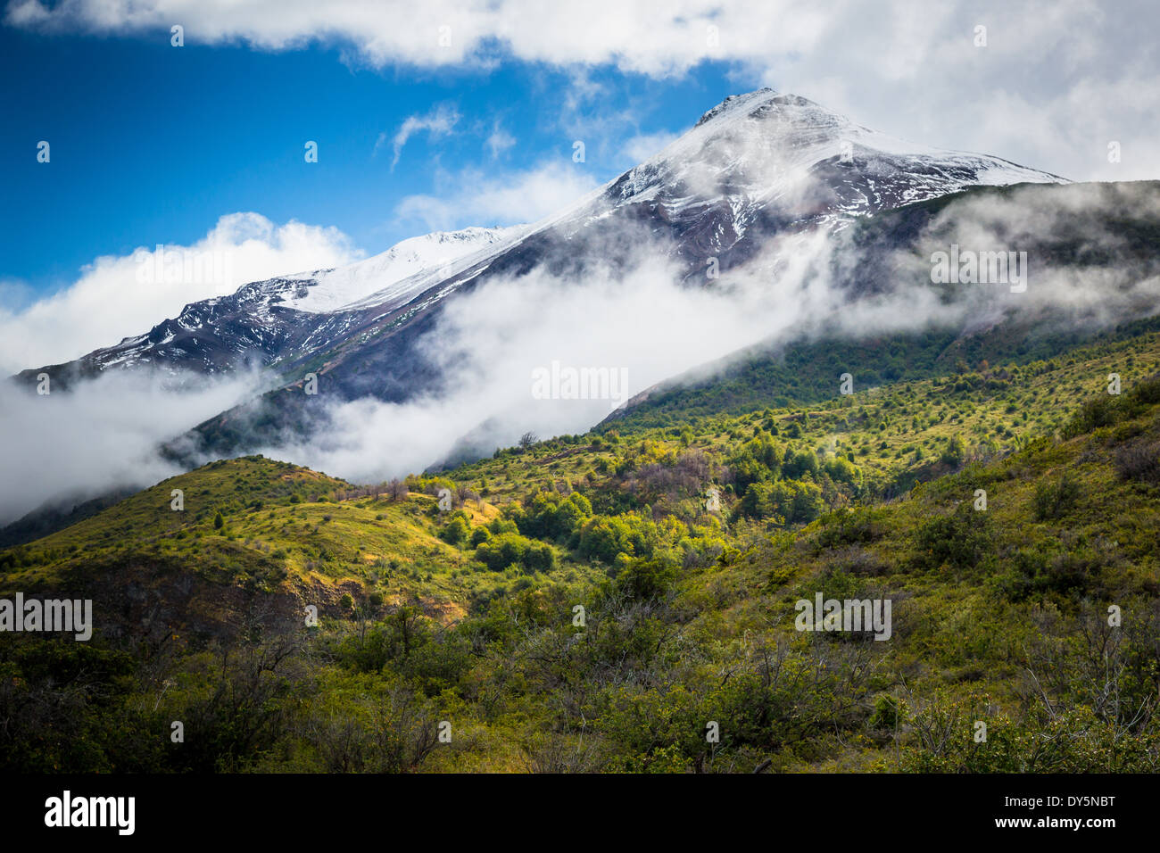 Mountain peak near the Los Glaciares National Park in Patagonia, Argentina Stock Photo