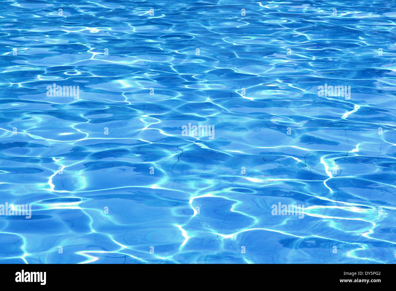 Swimming pool water surface Stock Photo