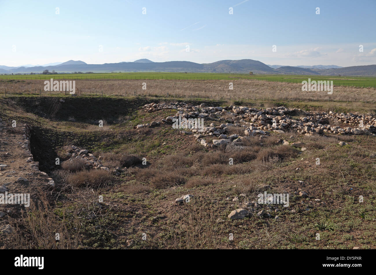 Cayonu early neolithic settlement, Ergani, Diyarbakir, south east Turkey Stock Photo