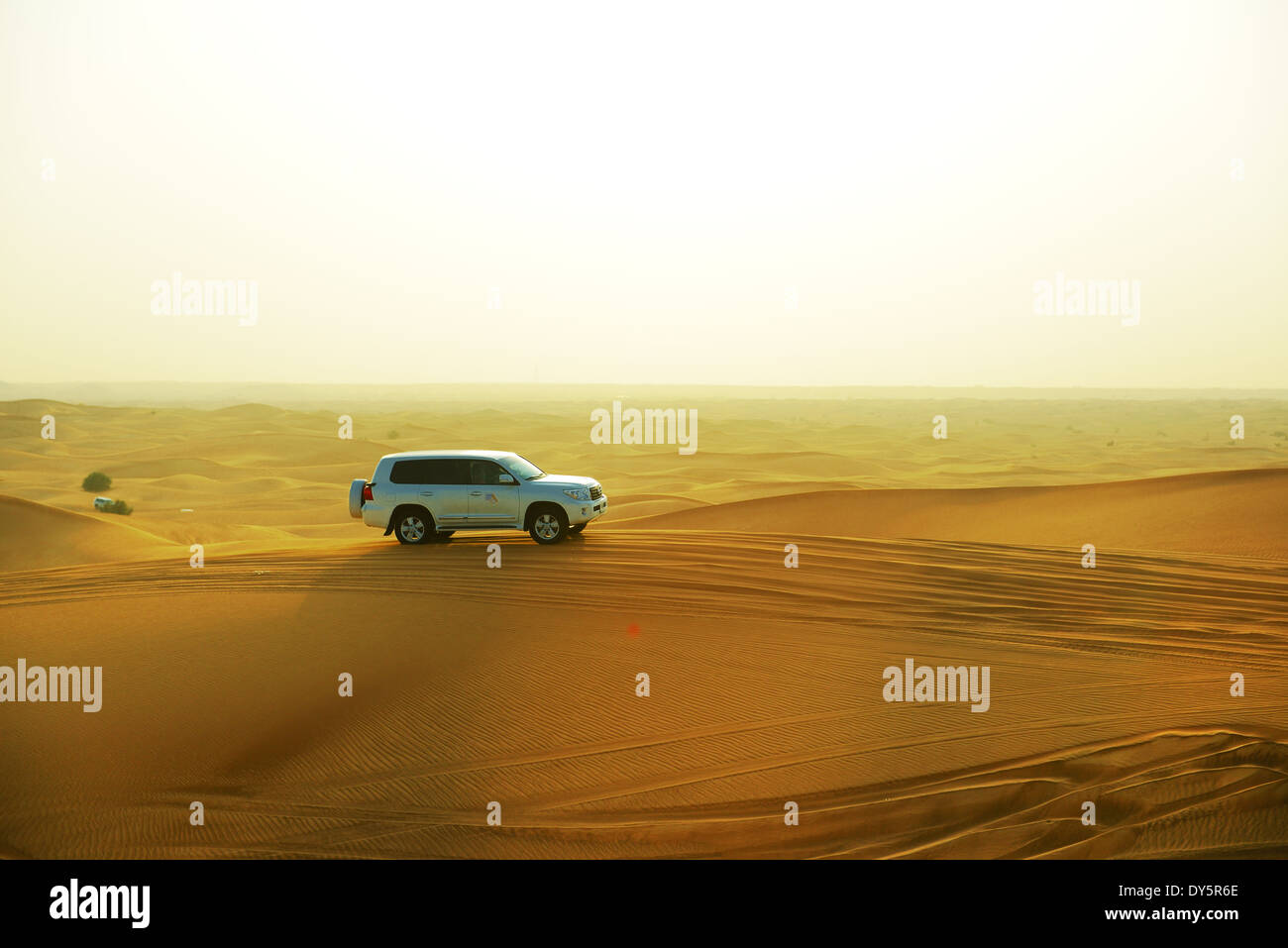 The Dubai desert trip in offroad car is major tourists attraction, UAE