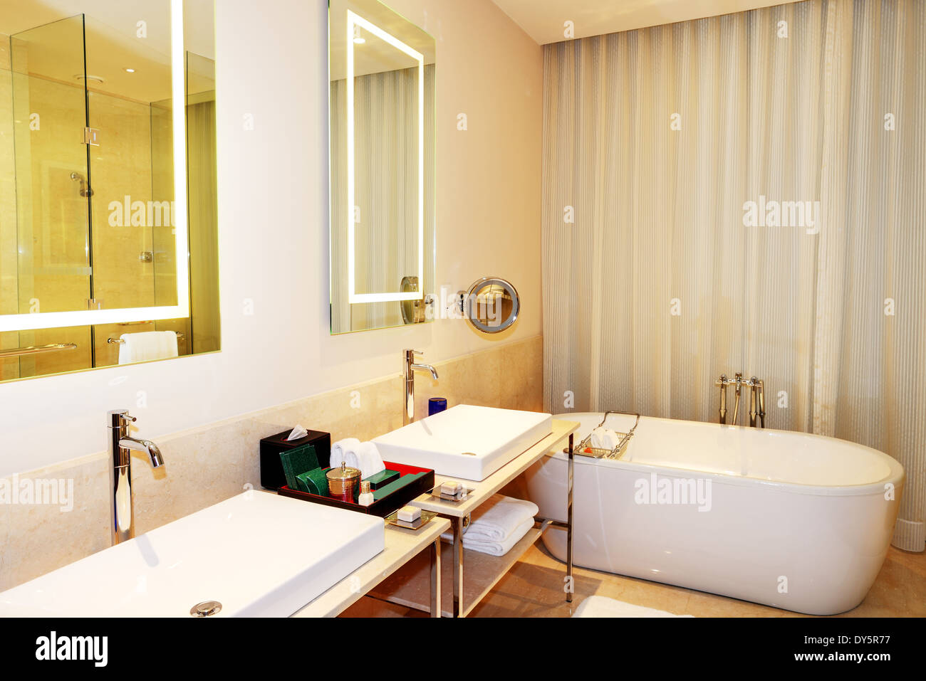 Bathroom in the luxury hotel, Dubai, UAE Stock Photo Alamy