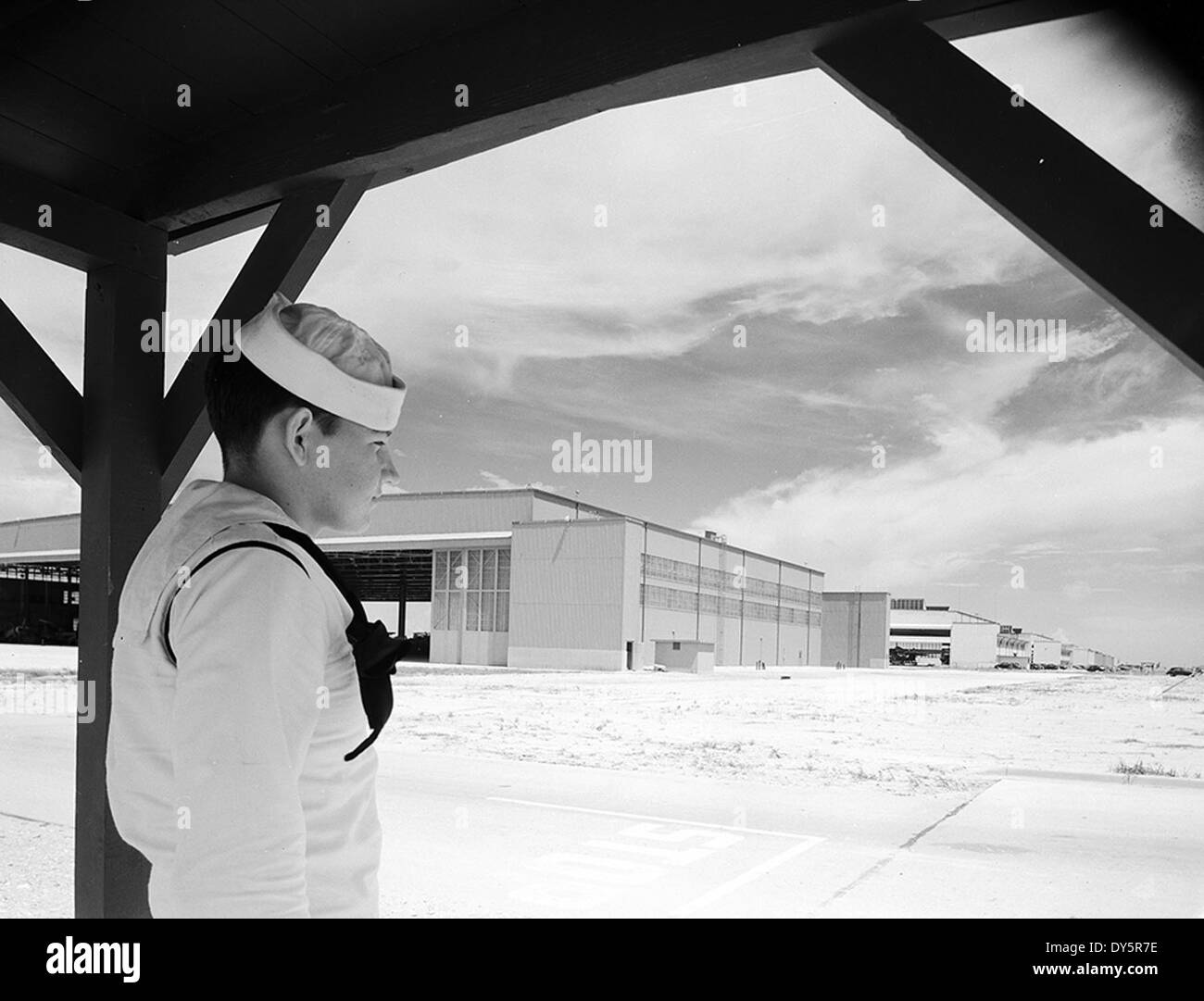 [Sailor at Naval Air Station Corpus Christi, Bethlehem Steel Corporation] Stock Photo