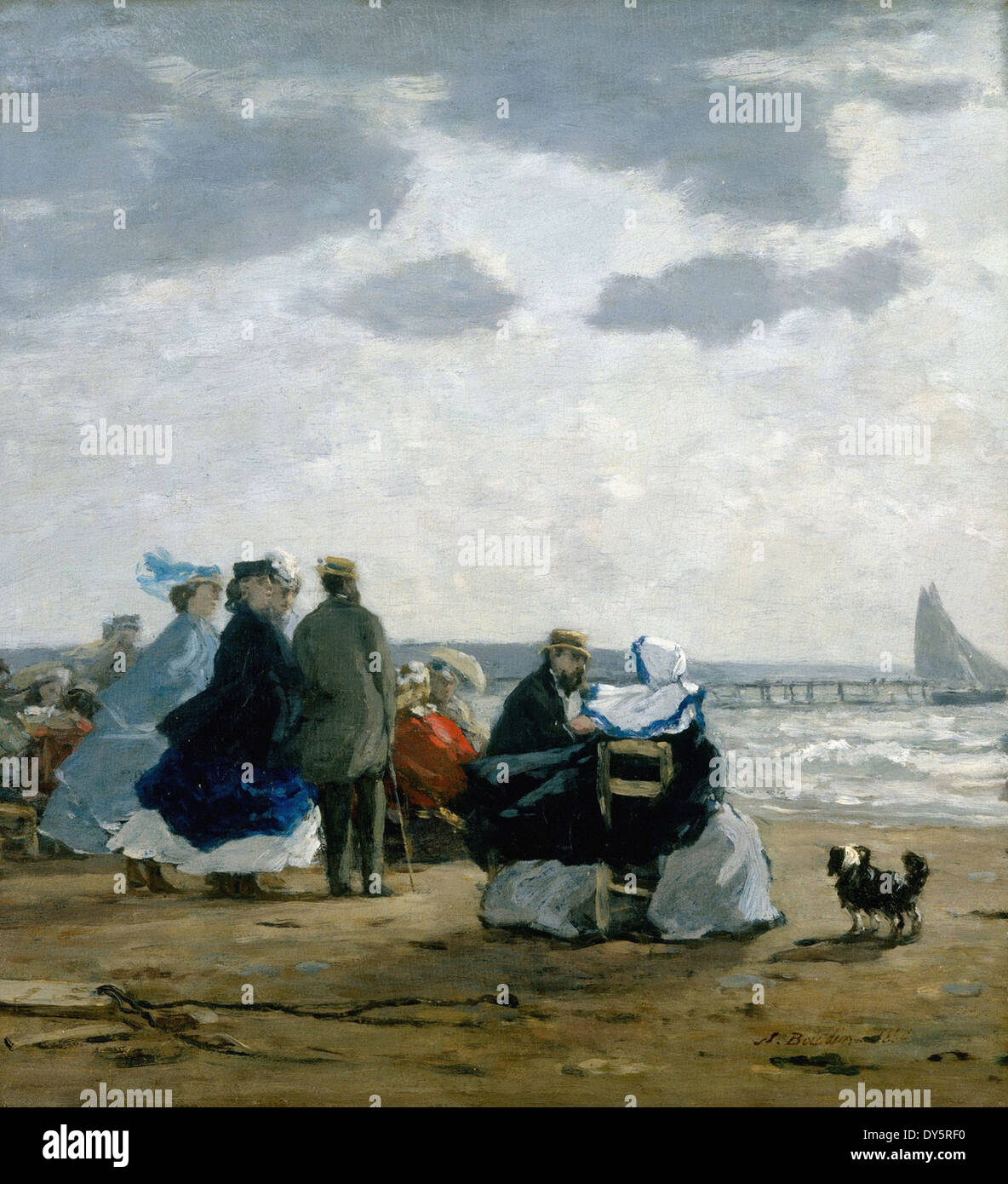 Eugène Boudin | On the Beach, Sunset | The Metropolitan