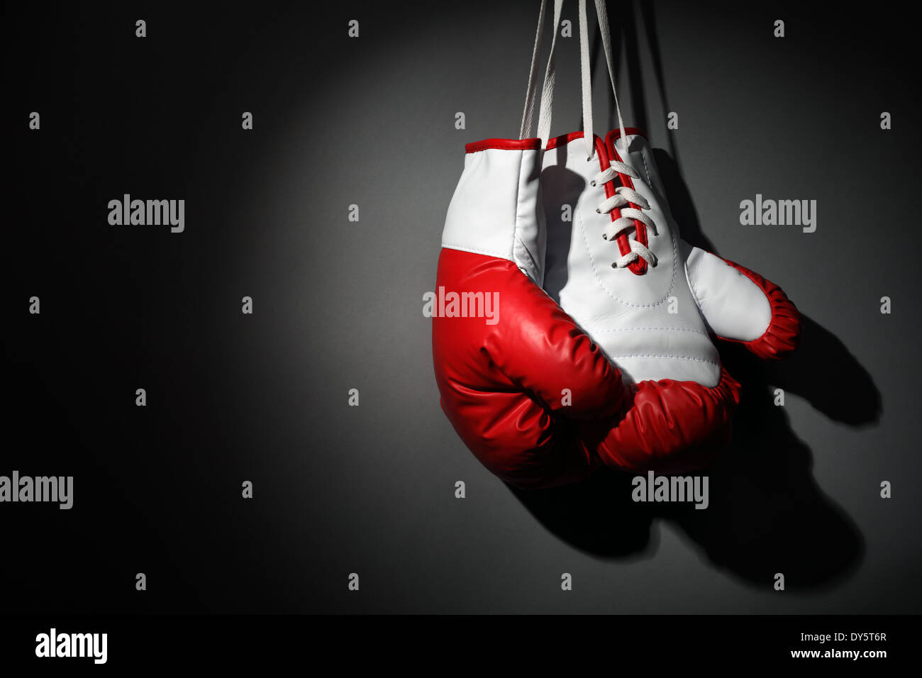 Hang up your boxing gloves Stock Photo