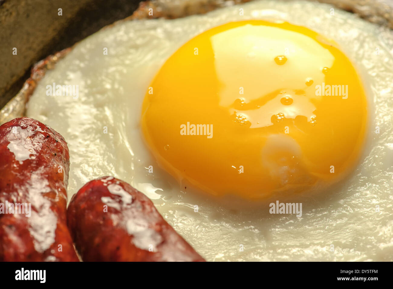 breakfast with eggs and sausage Stock Photo - Alamy