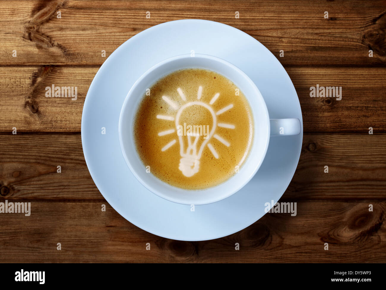 Coffee cup ideas Stock Photo