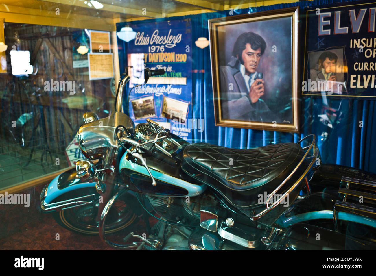 elvis on a motorcycle