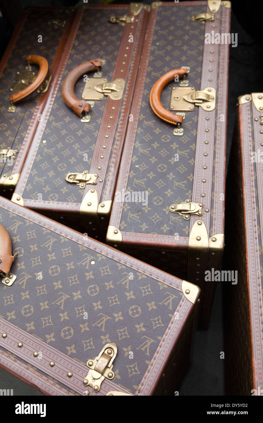 Large Fashion Suitcases At The Luxury Louis Vuitton Store . Moscow.  20.02.2020 Stock Photo, Picture and Royalty Free Image. Image 143987072.