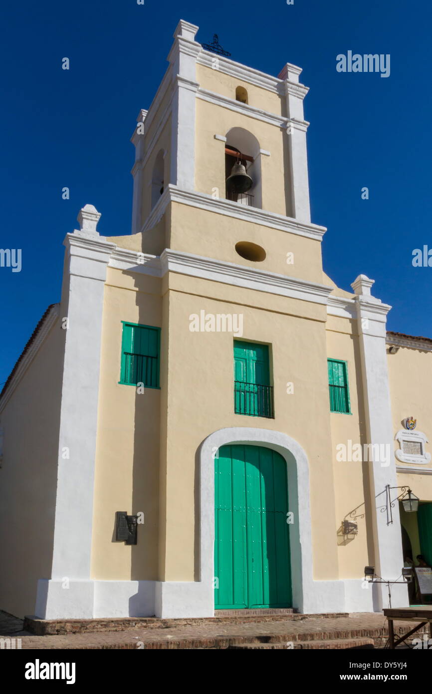 Plaza San Juan de Dios, church, Camaguey, Cuba, West Indies, Caribbean, Central America Stock Photo
