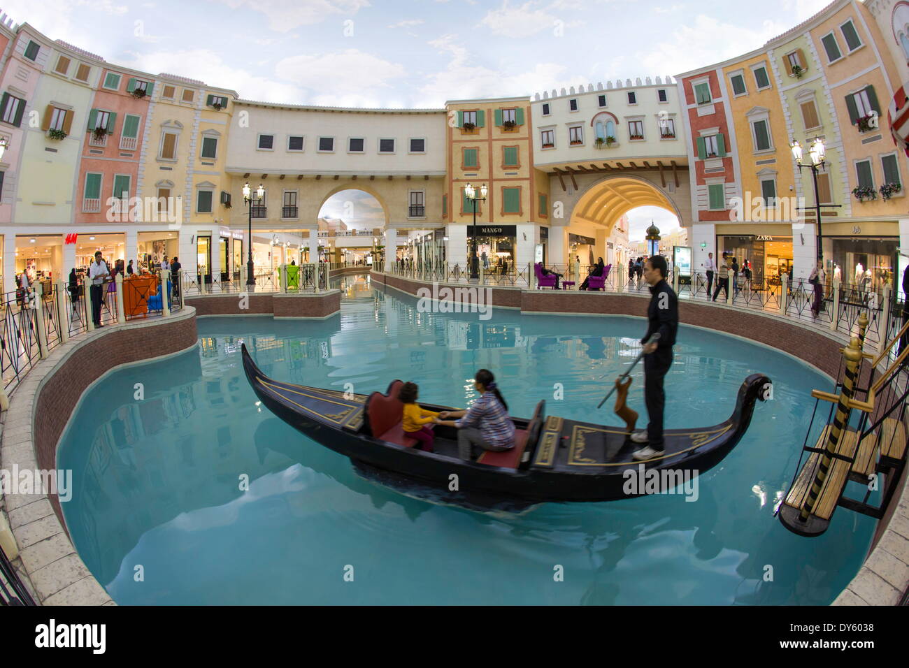 Interior, Villaggio Mall, Doha, Qatar, Middle East Stock Photo