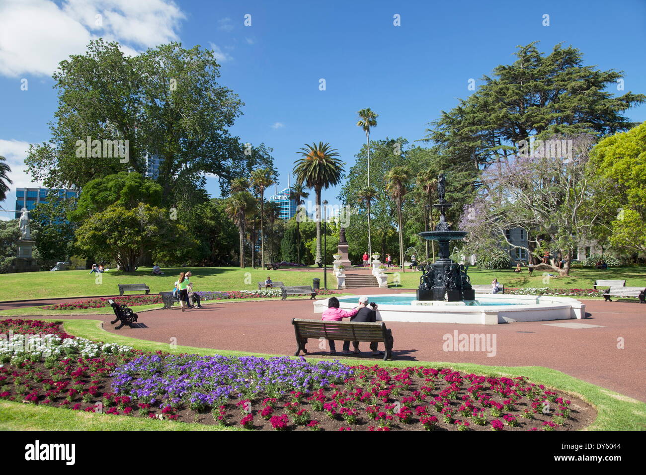 Albert Park, Auckland, North Island, New Zealand, Pacific Stock Photo