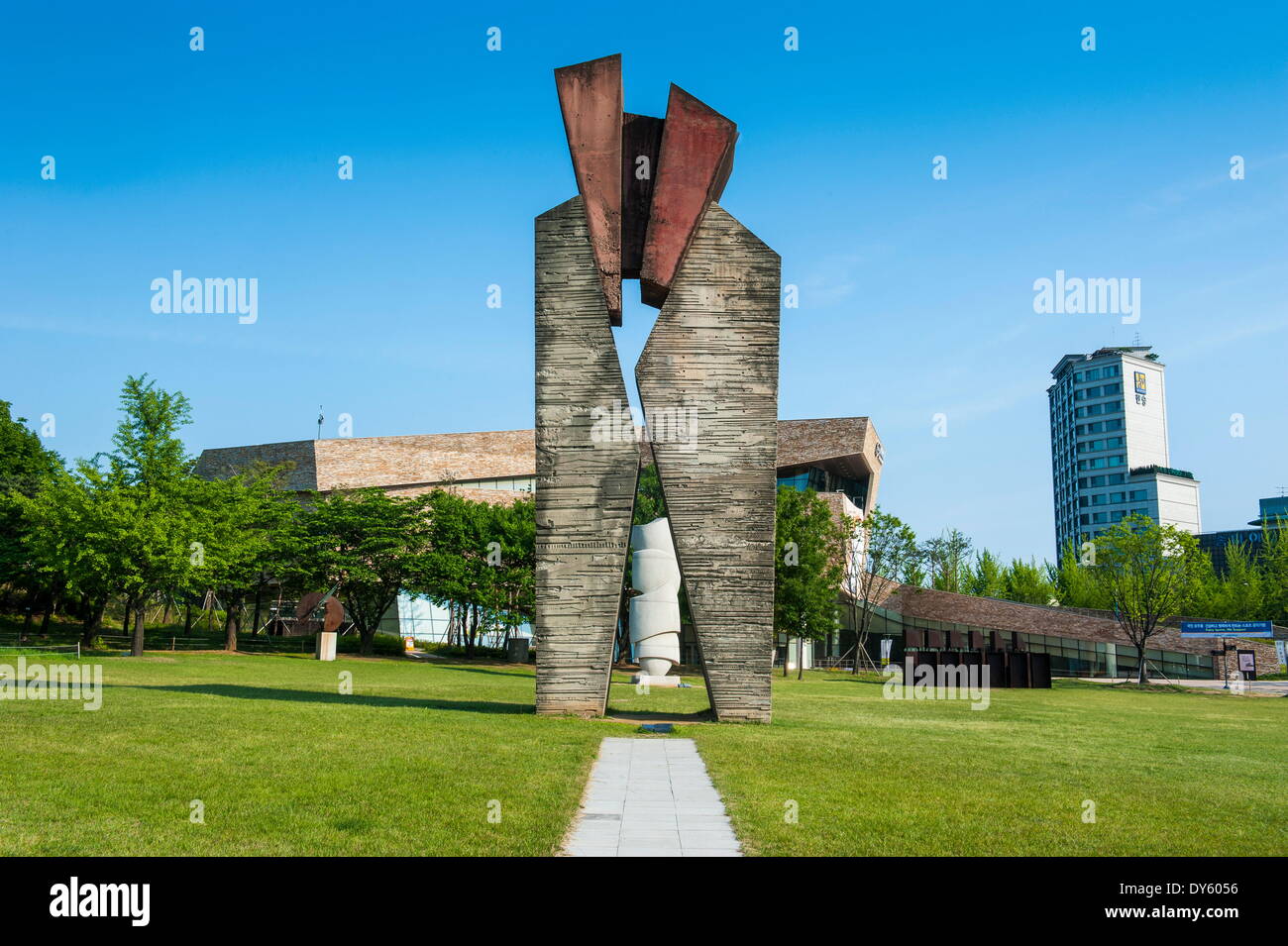 Modern art in the Olympic Park, Seoul, South Korea, Asia Stock Photo