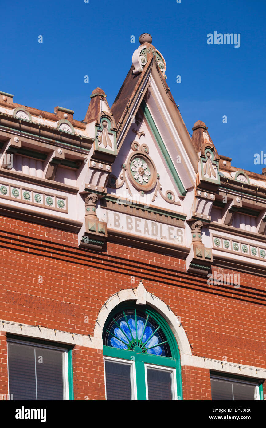 USA, Oklahoma, Guthrie, downtown historic buildings Stock Photo