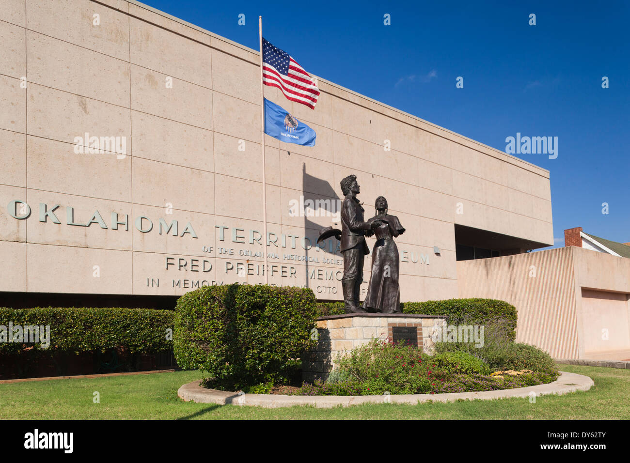 USA, Oklahoma, Guthrie, Oklahoma Territorial Museum Stock Photo