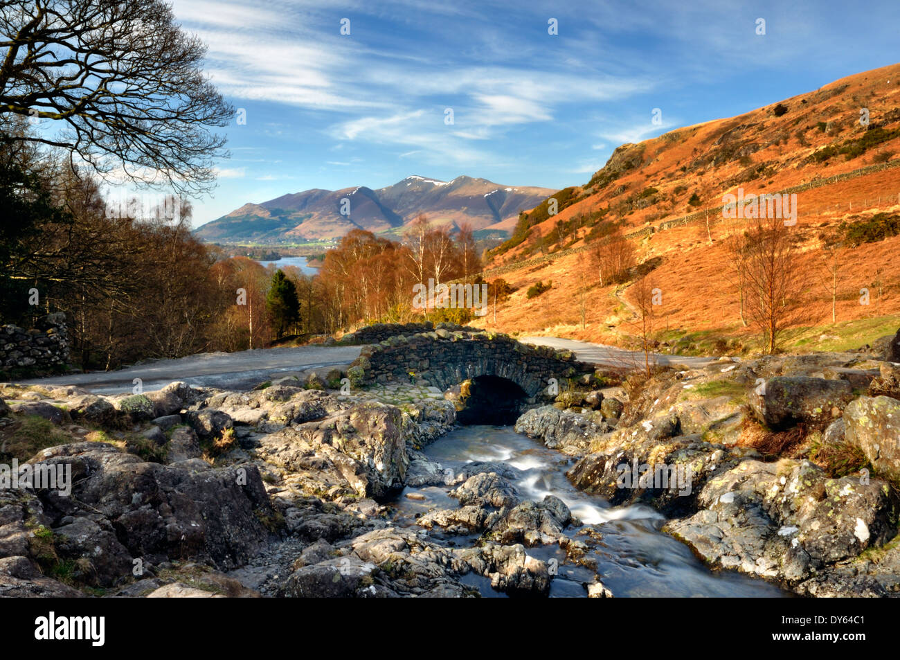 ashness bridge, near keswick, cumbria Stock Photo Alamy