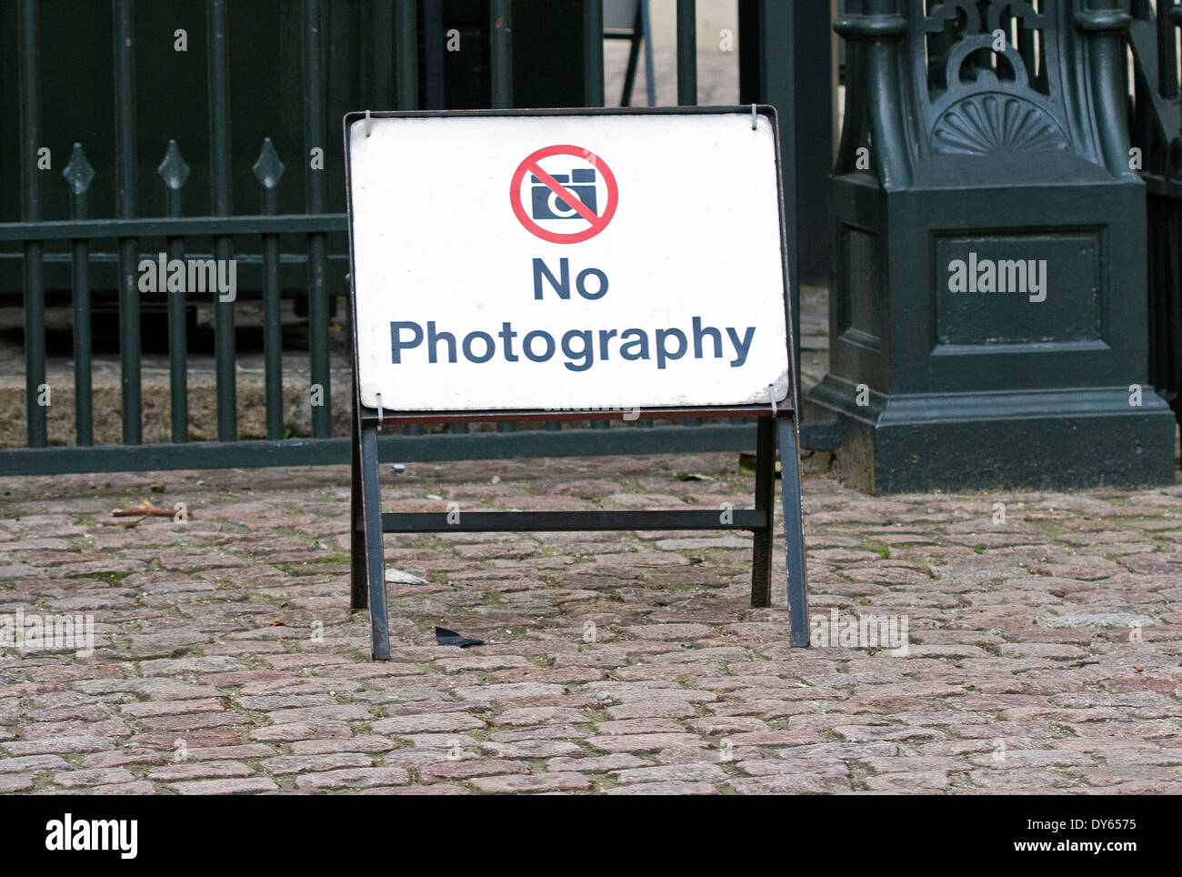 No Photography sign. London, UK Stock Photo