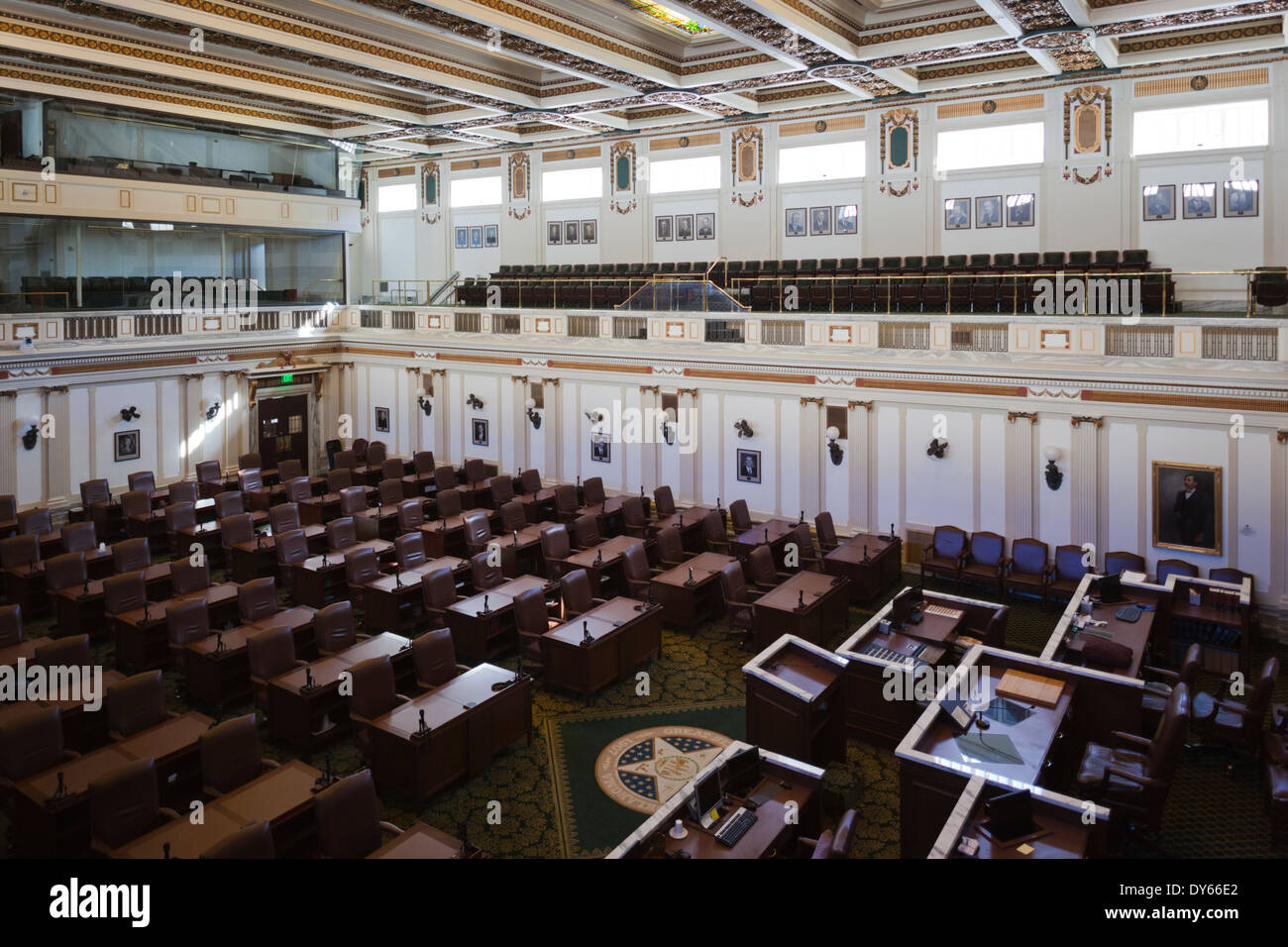 USA, Oklahoma, Oklahoma City, Oklahoma State Capitol Building, chamber