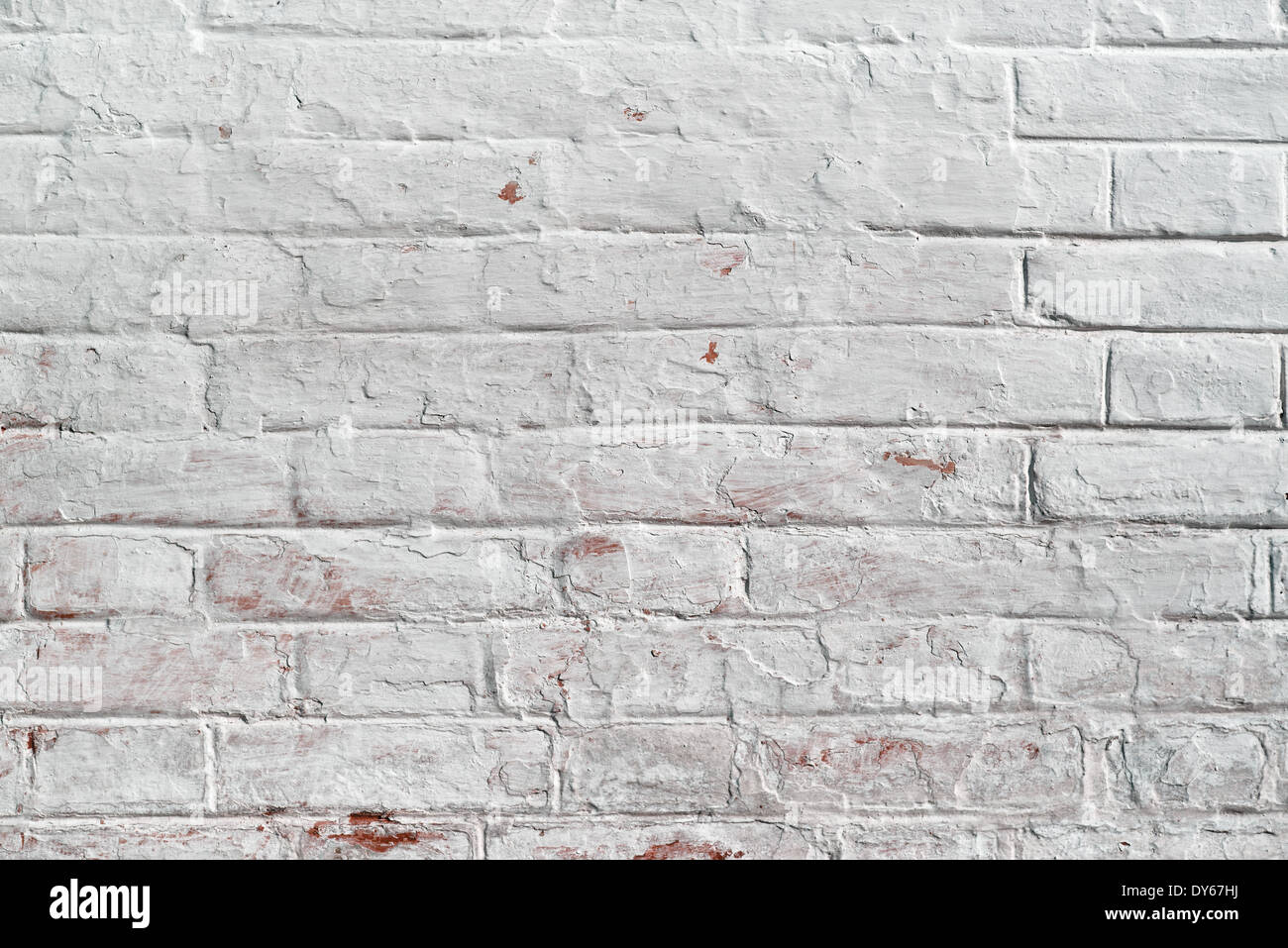White brick wall. Perfect image for background or texture. Stock Photo