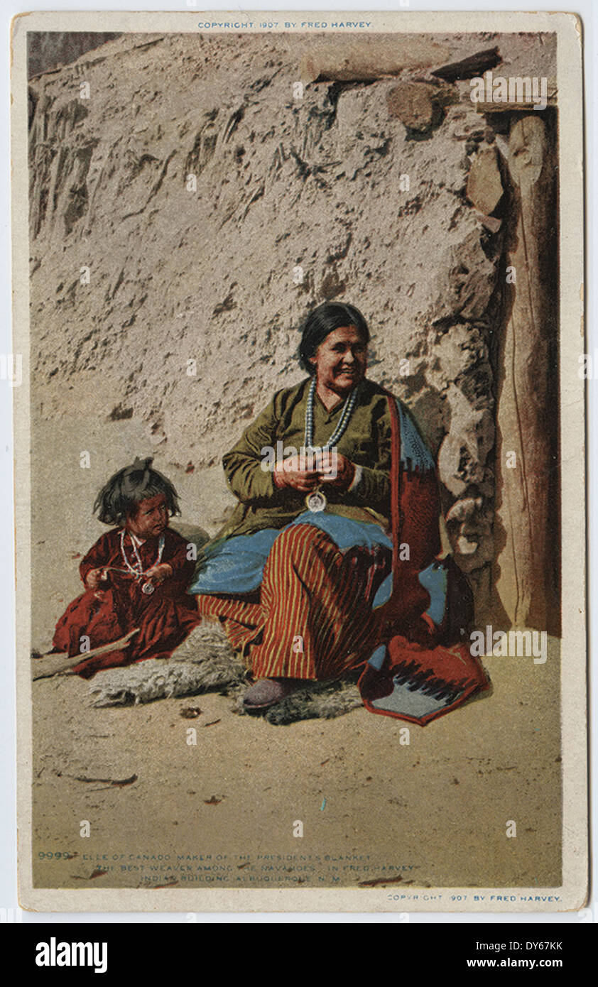 Elle of Ganado, maker of the President's Blanket, The best weaver among