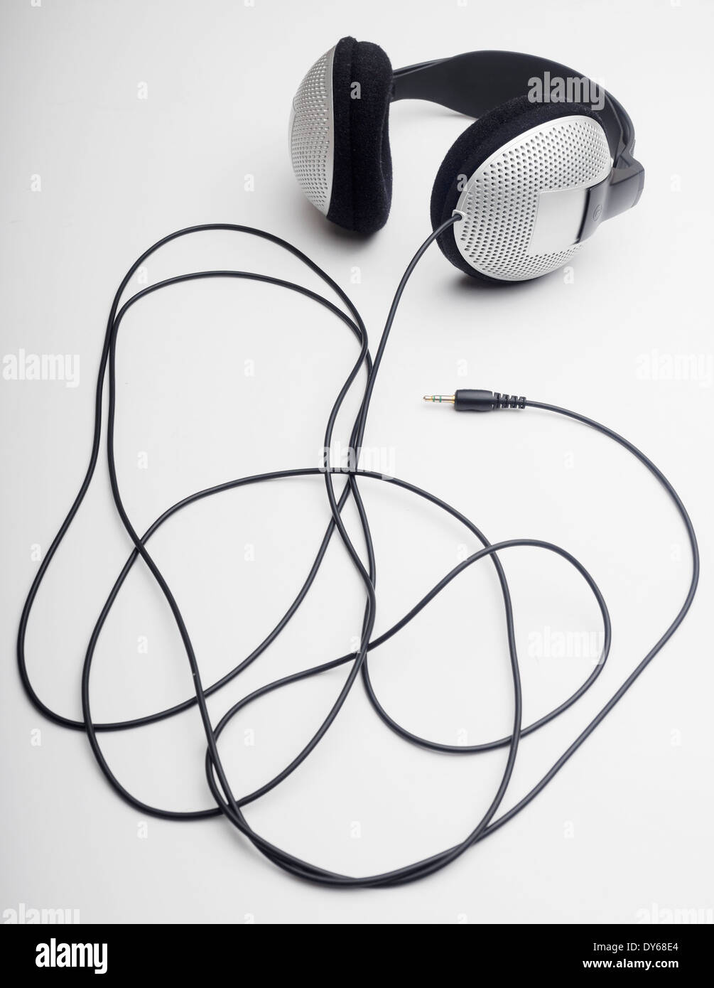 Headphones cut out isolated on white background Stock Photo Alamy