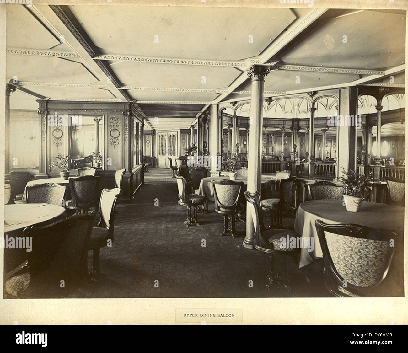 Upper dining saloon Stock Photo - Alamy
