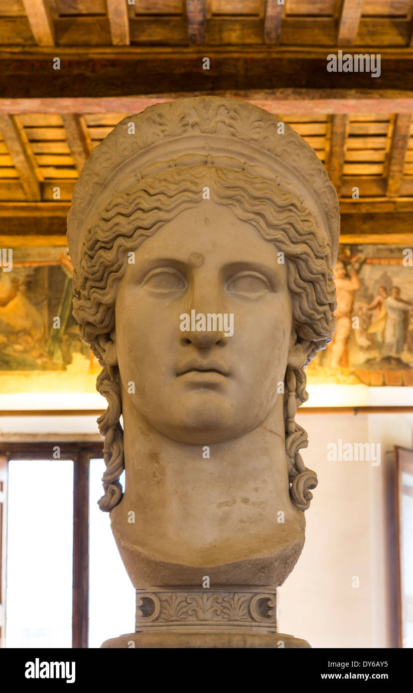 Juno Ludovisi (also called Hera Ludovisi), National Roman Museum, Palazzo Altemps, Rome, Italy Stock Photo