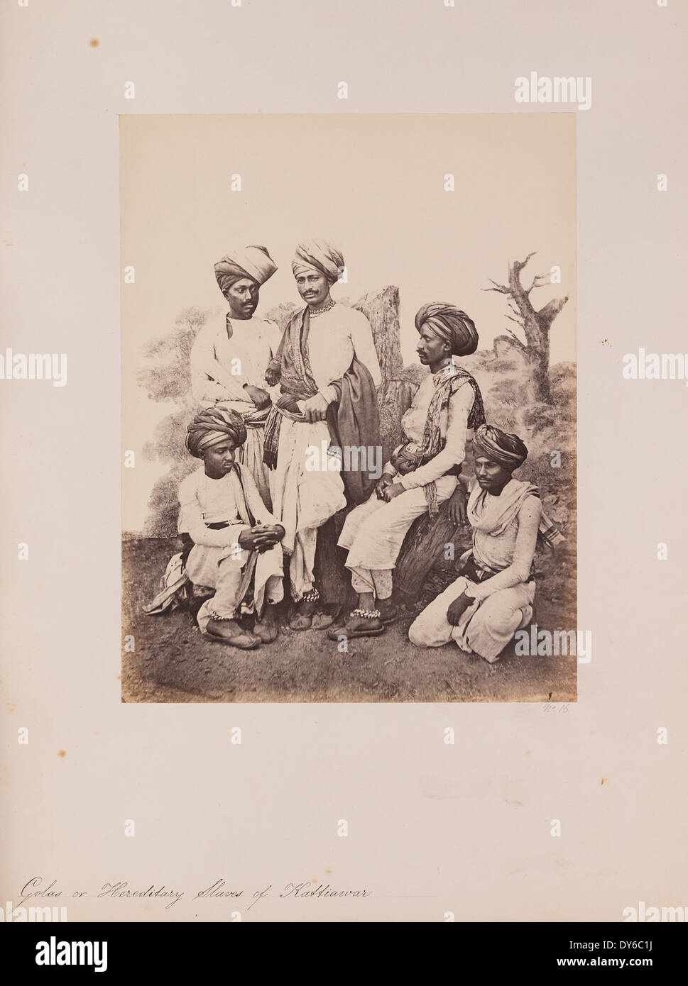 Golas or Hereditary Slaves of Kattiawar Stock Photo