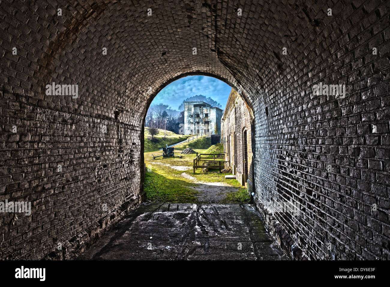 Western Fort in Swinoujscie, Poland, HDR processing. Stock Photo