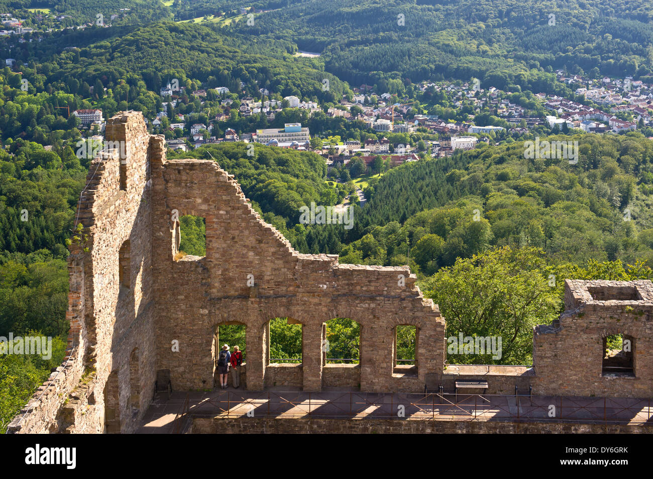 Old Castle ruins, Baden-Baden, Germany Stock Photo - Alamy