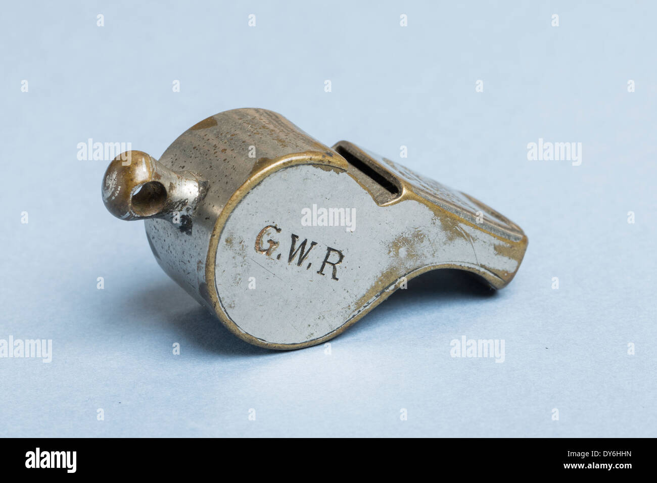 Railway whistle, GWR. Great Western Railways, circa 1910 Stock Photo